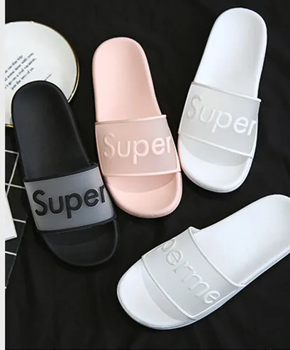 

Fashionable Home Transparent Bed Non Slip Slippers for Women
