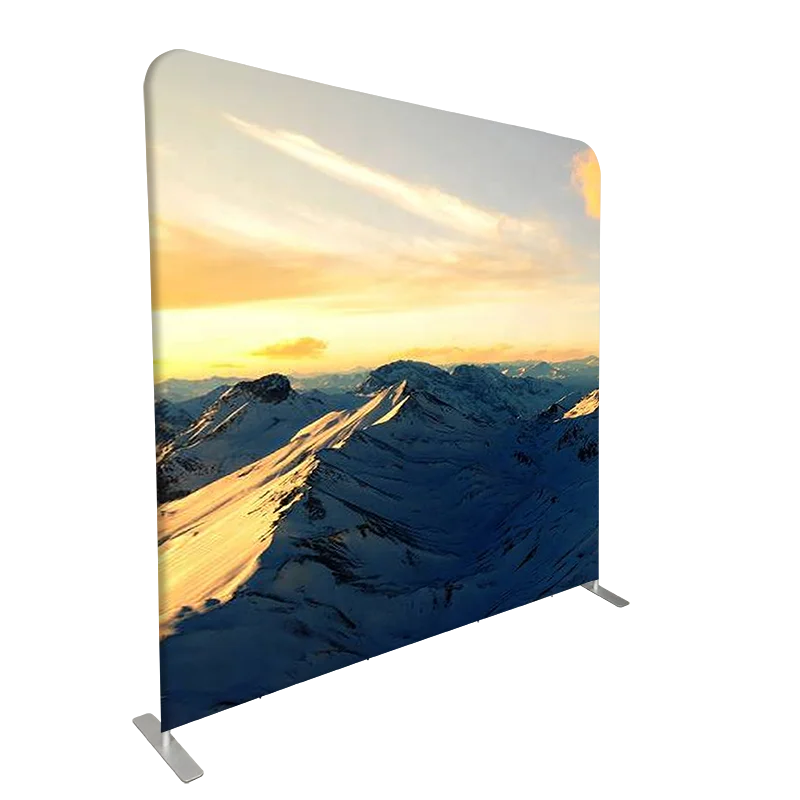 10ft Portable Tension Fabric media display wall Hot Selling straight ...