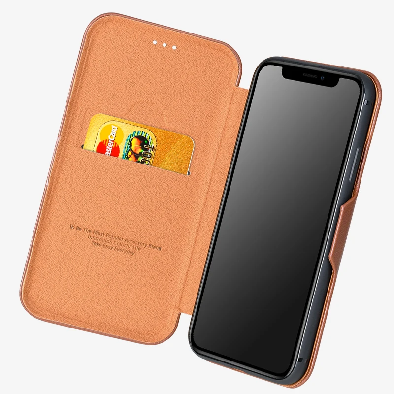 

PULOKA Custom Shockproof Flip Leather Credit Card Phone Case for iPhone 11 case 11 Pro Max Phone Case