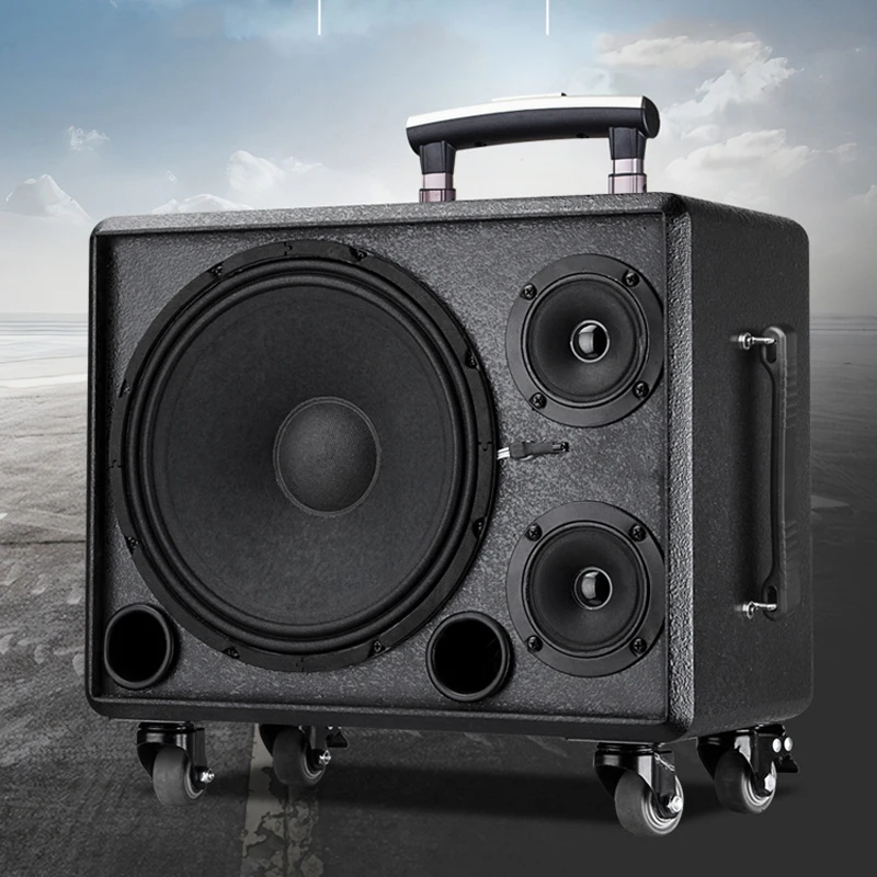 

Outdoor Drawbar Speakers Portable LoudSpeaker Blueteeth K Song Subwoofer Audio Music Sound Equipment Amplifiers Speaker Player