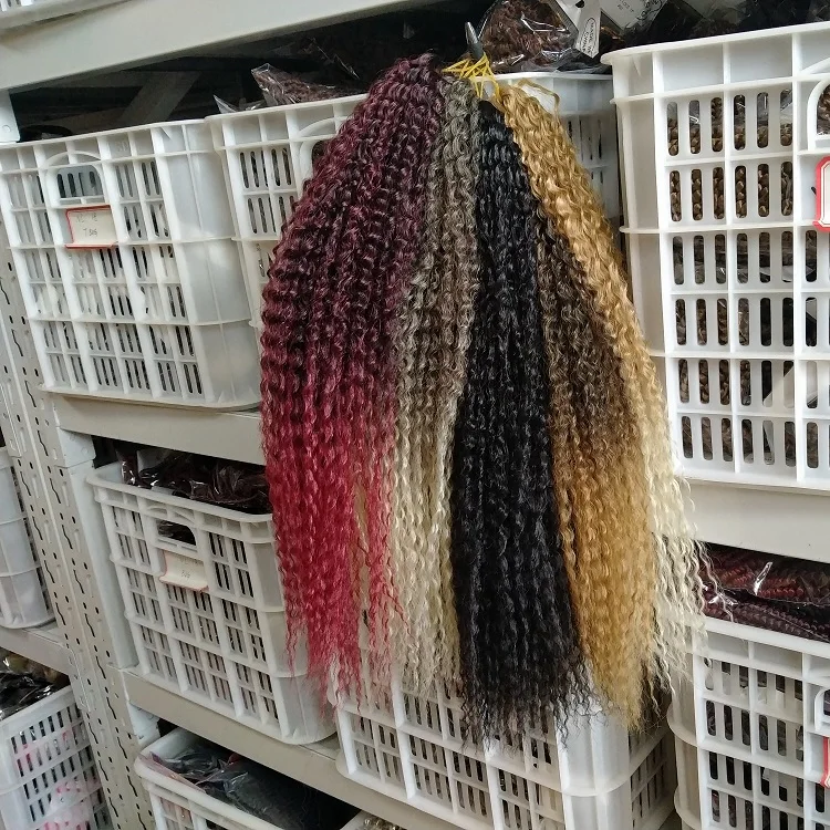 

Julianna Wholesale Ombre African Crochet Brazilian Wave Braids Curl Curly Synthetic Braiding Hair Brazilian Braid, #1b,#t1b/27,#t1b/30,#t4/613,#t27/613,accept customize colors