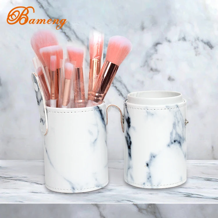 

Custom Marble Brushes Makeup Professional 10pcs Makeup Brushes Set Private Label