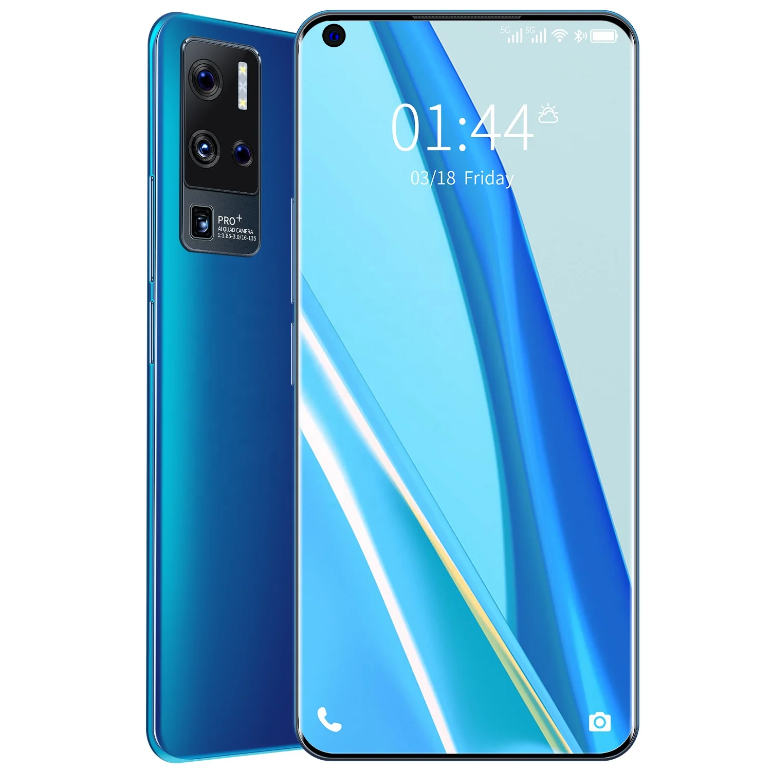 

2021 New OnePro 9+ 7.3 inch Display smartphone 4G 5G Lte 12+512GB Android Mobile Phones With Gps Cell Phone