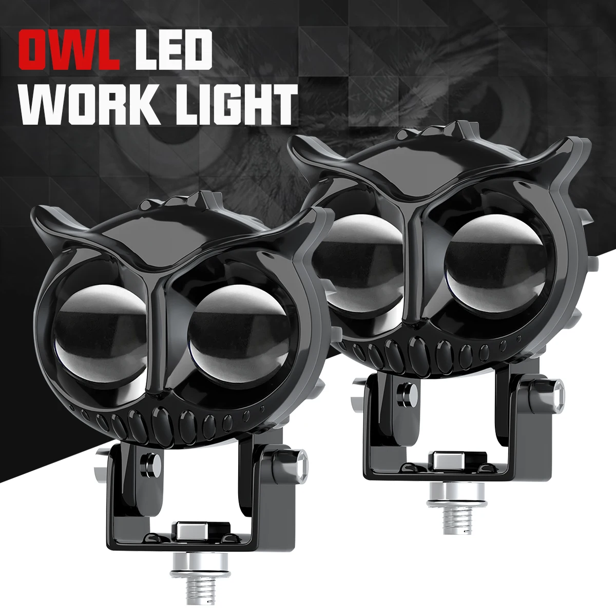 

Super Bright 12V Owl Led Pods Spotlight Off Road Lights Driving Fog Light Led Work Light for Car Trucks Motorcycle