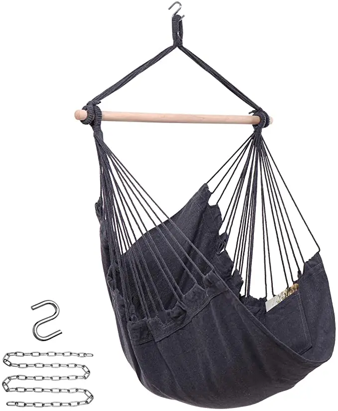 

Hammock Chair with Hanging Rope Swing, Max 330 Lbs, Colors