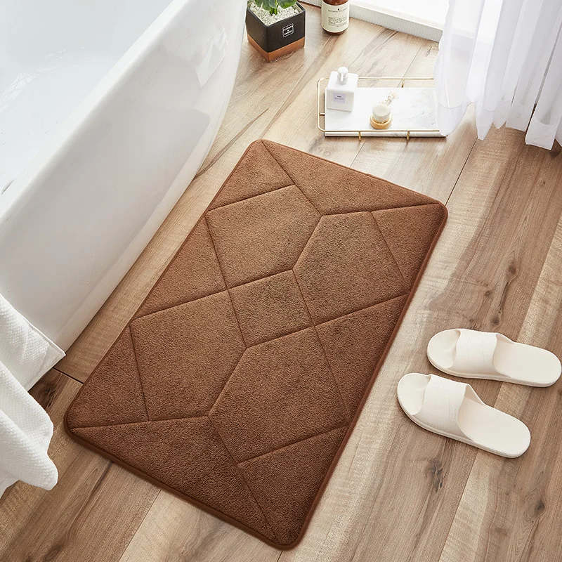 

i@home luxury water absorb microfiber non slip foam bath mat for bathroom, Kinds of colors