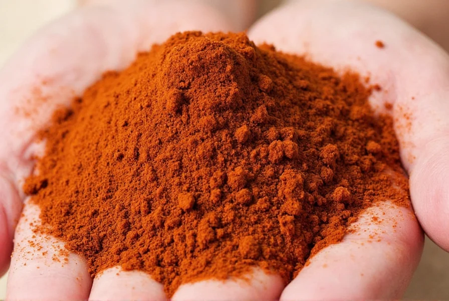 Chipotle chili powder used in various cooking applications including meat rubs, sauces, and marinades on wooden kitchen surface