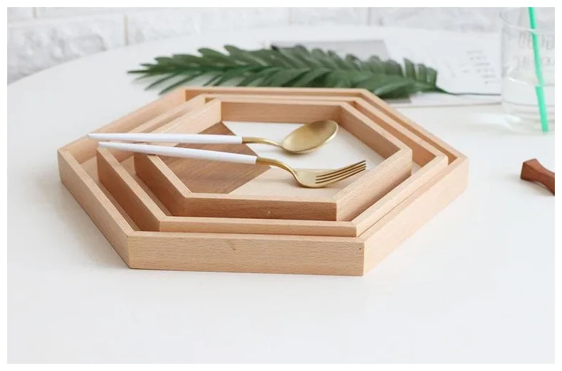 New design rustic wooden serving tray tray wood tea tray wood