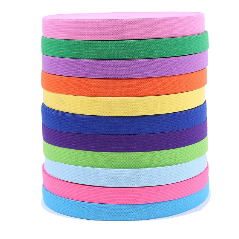 

Colorful ElasticBand 20mm 25mm DIY Sewing Supplies Elastic Tape Hand Made Belt Webbing for Clothing Sewing Accessories 1M
