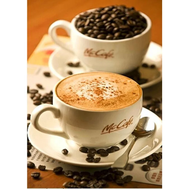 

5D DIY Diamond Painting Cartoon Full Square Round Diamond Embroidery Kits Coffee Cup Craft Gifts Artwork Home Wall Decor