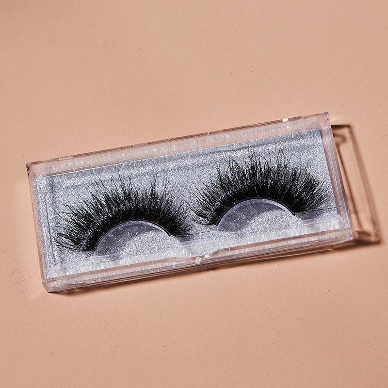 

lashes 4d wholesale vendor 25 mm mink Fur False Eyelashes Wholesale real mink lash Private Label Customize Packaging, Natural color