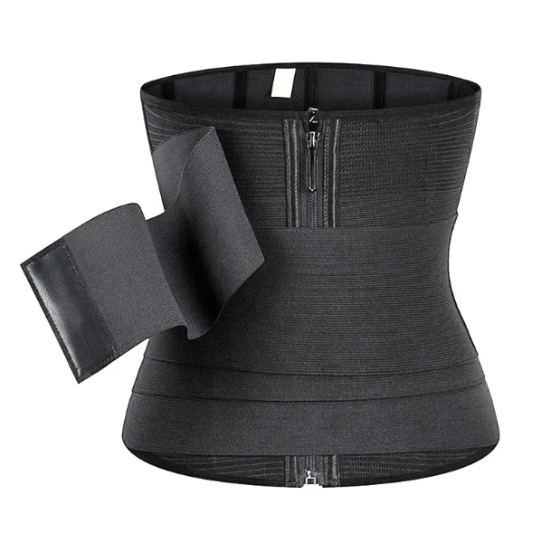 XS-4XL _ New 2 in 1 Neoprene Steel Bone Adjustable Compression Snatch Me up Stretch Band Bandage Wrap Waist Trainer Corset