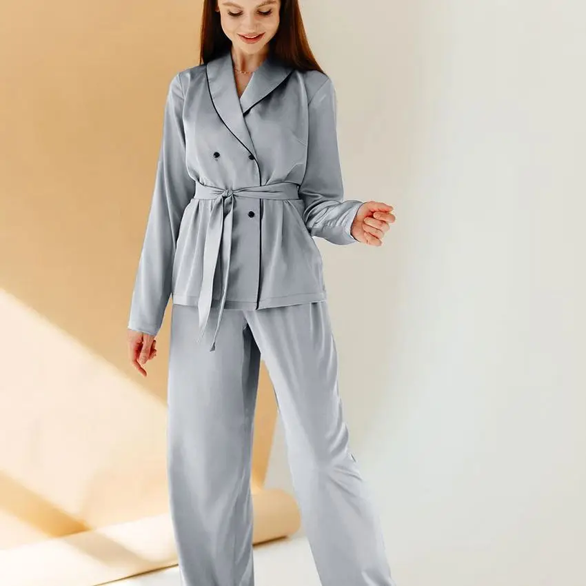 

Wholesale Pink Print Stain Cotton Pyjamas Women Sleepwear Women Home Pajamas Sets Homewear Luxury Pj Sets