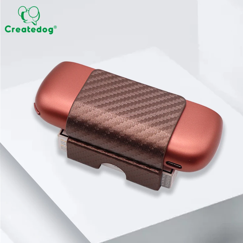 

IQO multi color PU Leather Storage Clip Protective Cover for use with IQOS 3.0 Portable Cases red blue black wholesale, Black,brown,yellow,blue...