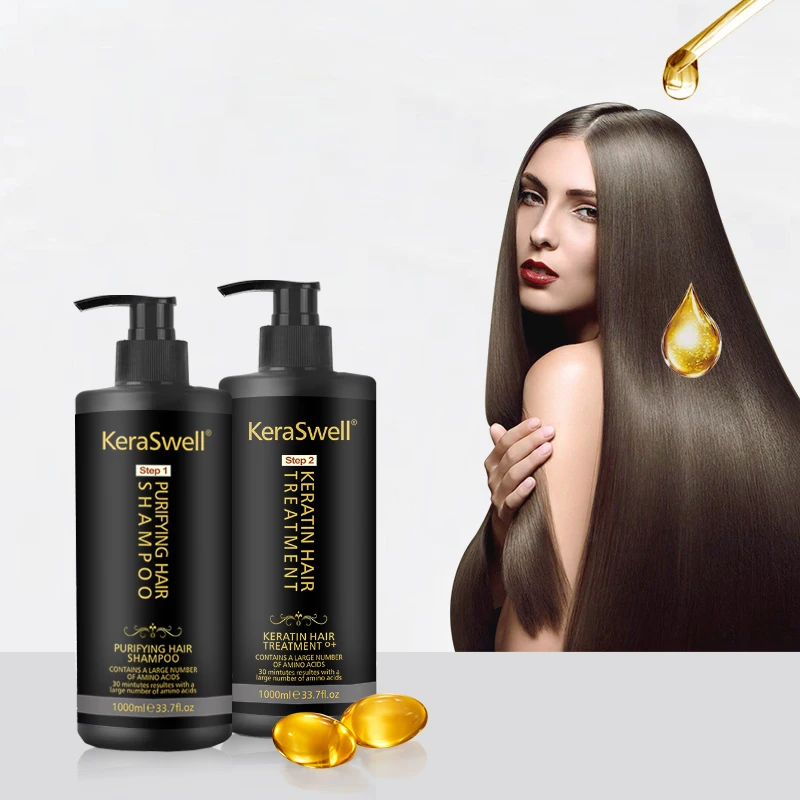 

Organic Protein Protect Pure Keratin Treatment Best Straightening Cream Hair Smoothing Brazilian Blowout 1000ML Private Label