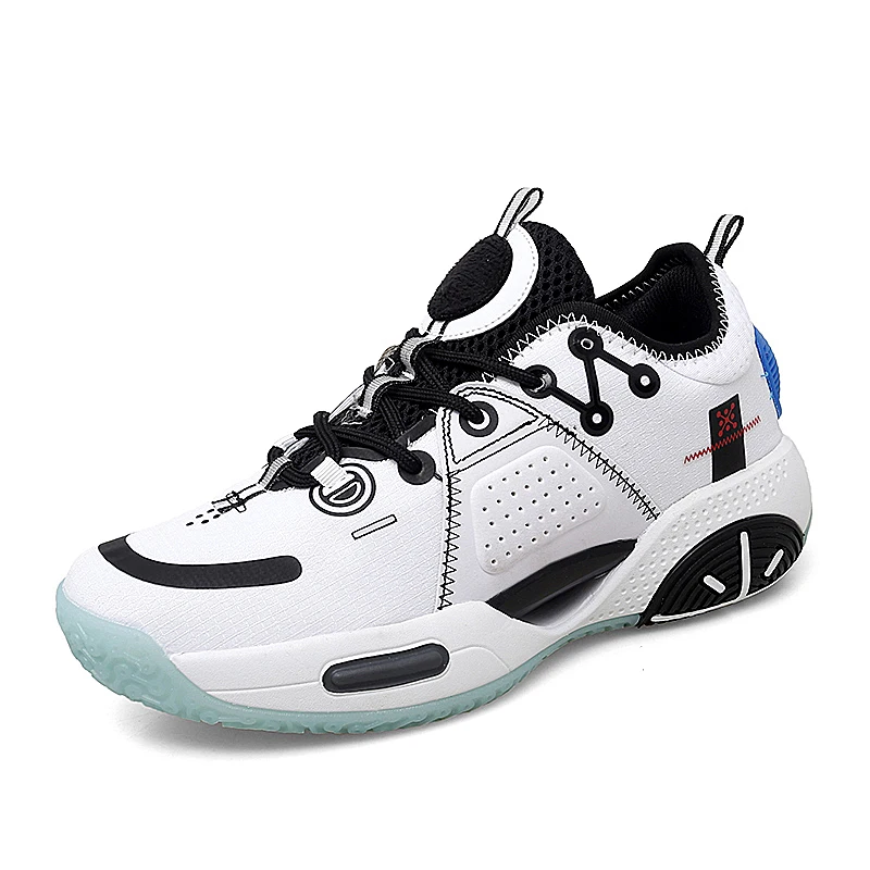 

Shoes Stock Outdoor Fashion Sneakers Good Quality Non-slip Custom Logo Men's Basketball Shoes