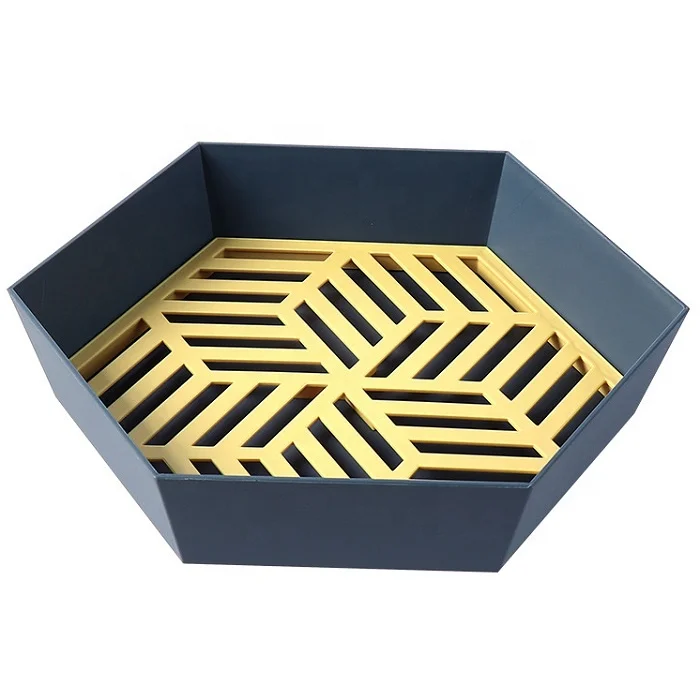 

Hot Sale Modern Creative Home living room Geometric Plastic Fruit Plate, Colors