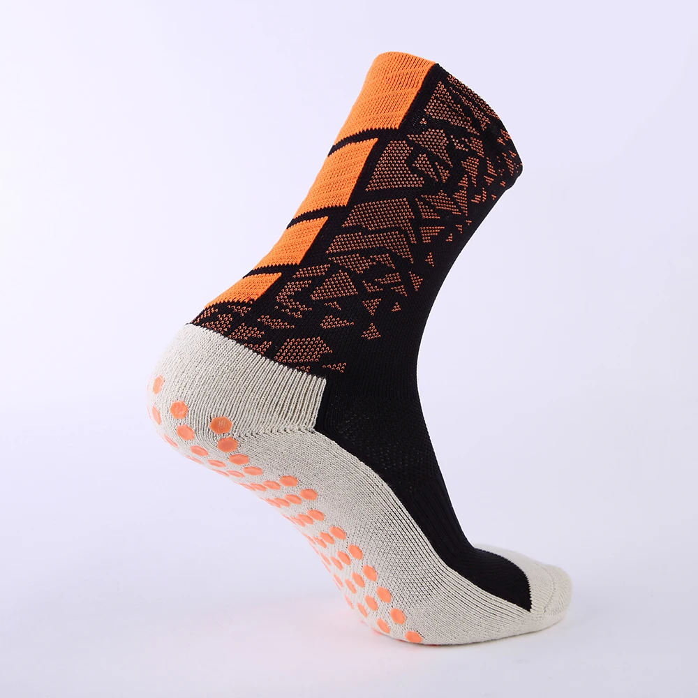 New design custom logo sports men women crew anti non slip towel bottom grip basketball football soccer socks