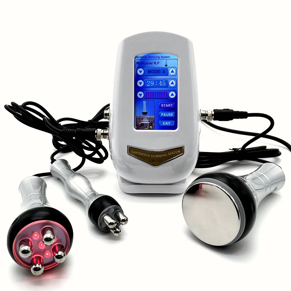 

3 In 1 Ultrasonic 40K Cavitation Weight Loss Machine Radio Frequency 3D RF Body Slimming Machine Vacuum Cavitation System