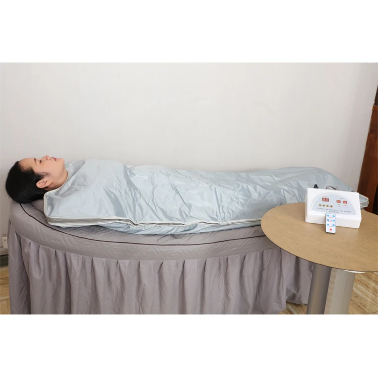

FREE Shipping Infrared Sauna Blanket Home/Salon Use Infrared Sauna Blanket For Weight Loss, Silver