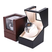 

Custom Watch Shaker For Mechanical watches For home Use or Collection Brown And Black Color Luxury Wooden Watch Winder