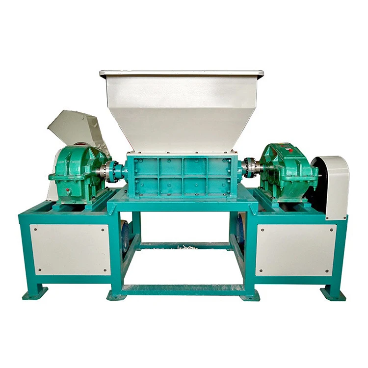 
used small mobile pellet wood plastic pump tire double shaft scrap shredder 