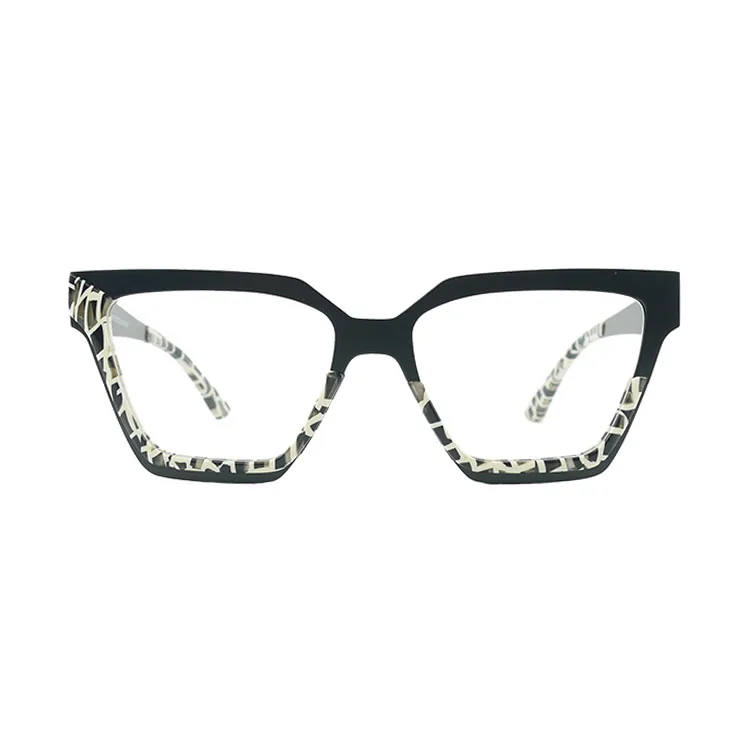 

Fashion Hot selling Women Men metal acetate Optical Frame New Trendy Logo Custom Eyeglasses Frames