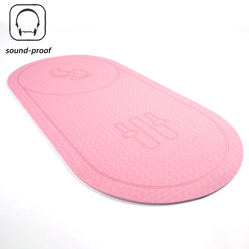 

140CM Eco TPE Fitness Sound Insulation Shock Absorption Wholesale Sound-proof Round Skipping Jump Rope Mat,Mat for Jump Rope, Pink or customized