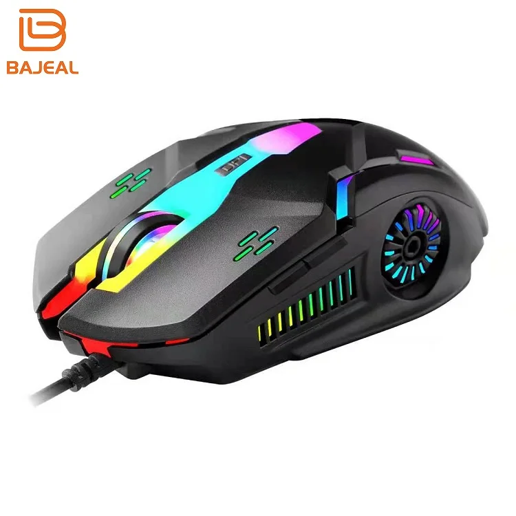 

New arrival Bajeal led backlight 6d wired optical mouse gaming mouse gamer girl for computer