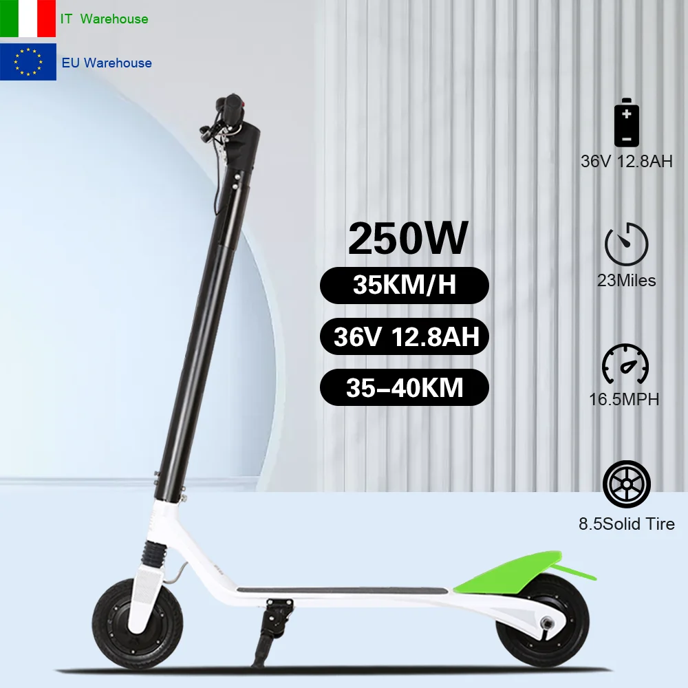 

Waterproof Fast 250W Mobility Scooters EU/UK Warehouse Kick Electric Scooters For Free Shipping Adults 16.5MPH Power Escooter36V