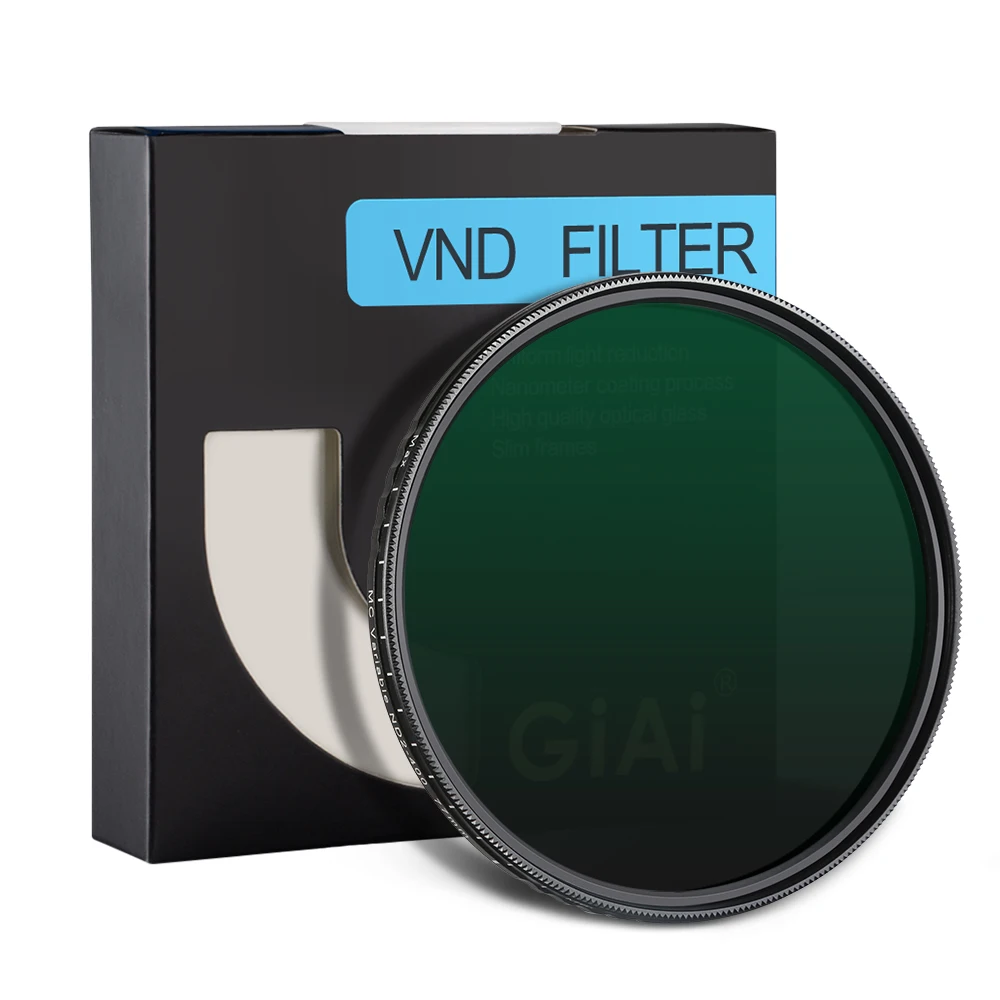 

GiAi 62mm Variable ND2-400 filter nano coating anti scratch waterpoof camera lens filter
