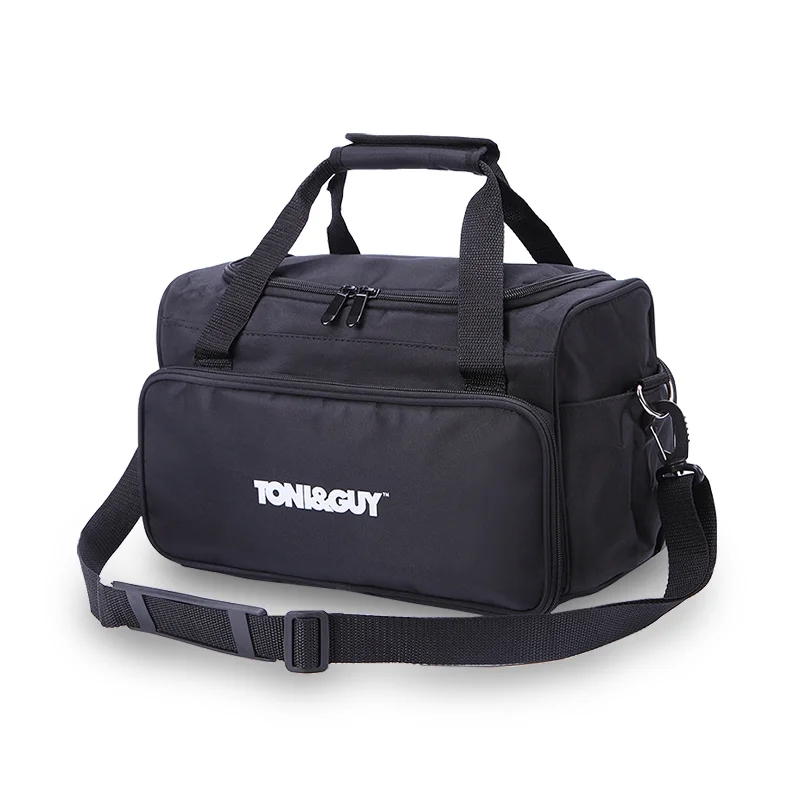 

Professional hot sale black barber bag of hair salon tool & top grade large capacity storage bag with custom logo