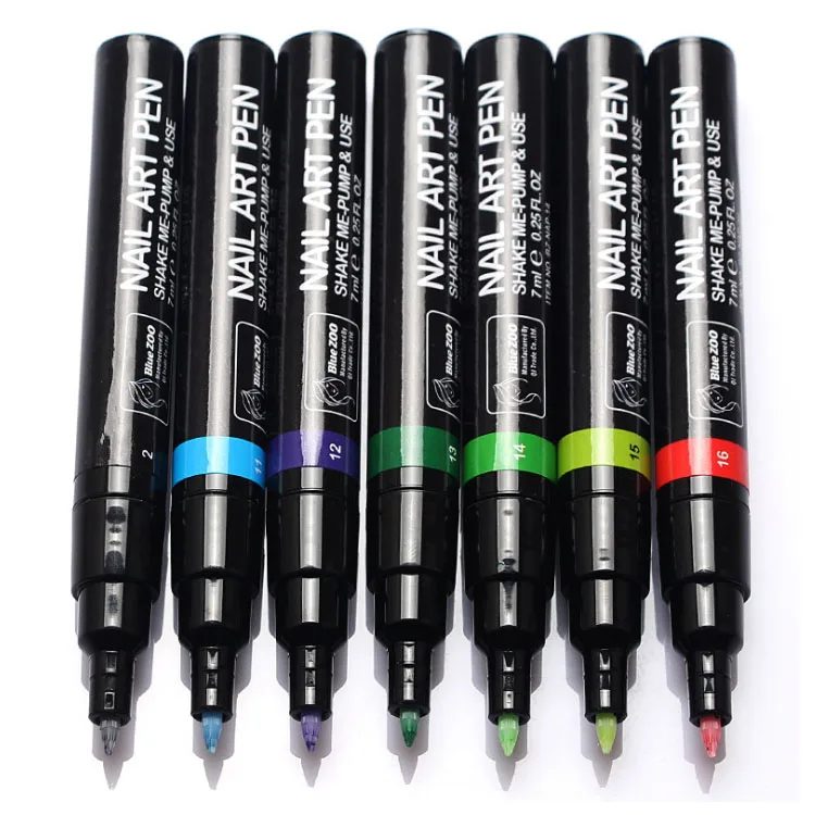 

Wholesale Cheap Price Hot Sale Nail Polish Art Pen For Beauty Manicure Design Nail Painting Pen, 16 colors