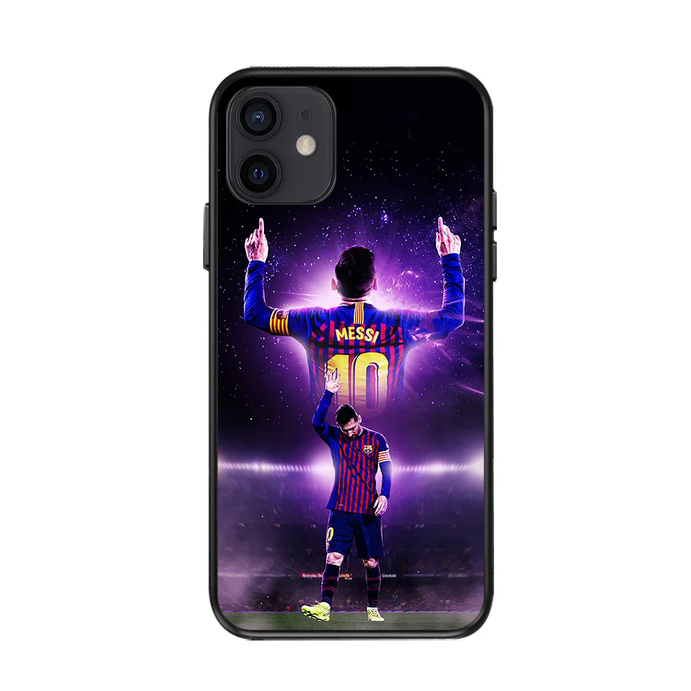 

Hot Selling Football Super Star Messi For iphone 11 12 pro max Ronaldo Pele Neymar Maradona Beckham mobile Phone Cases