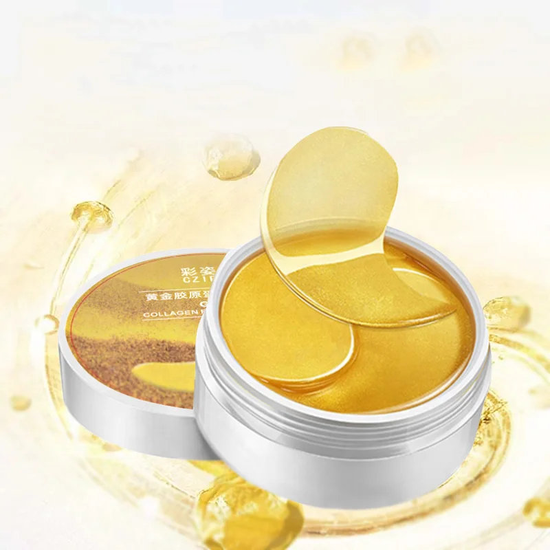 

Collagen 24K Gold Hydrogel Eye Mask Hyaluronic Acid Vitamin E Eye Patches Sleeping Gel Patch For Wrinkles Puffiness Dark Circles
