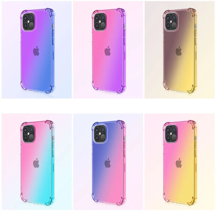 

Gradient Color Shockproof Clear TPU Case for iPhone 13 Mobilephone Silicone case, for iPhone 13 Case Shockproof, 6 colors