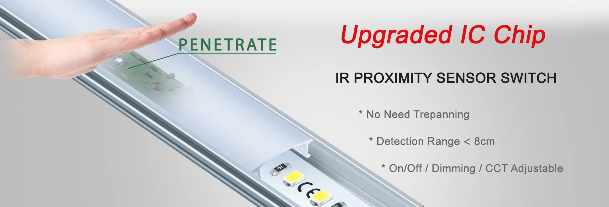 Ic Infrared Sensor 12v 24v Ir Hand Wave Sensor Switch 8a Hand