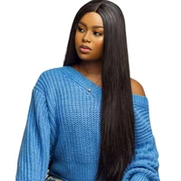 

Fast Shipping Pre Plucked Bleach Knots Transparent Mink Brazilian Human Hair Lace Front Wig For Black Women