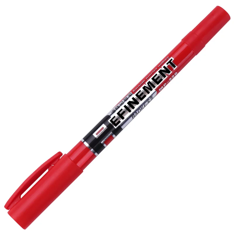 Double Sided Permanent Marker Red Color Pens Set Fine Tip Marker - Buy ...