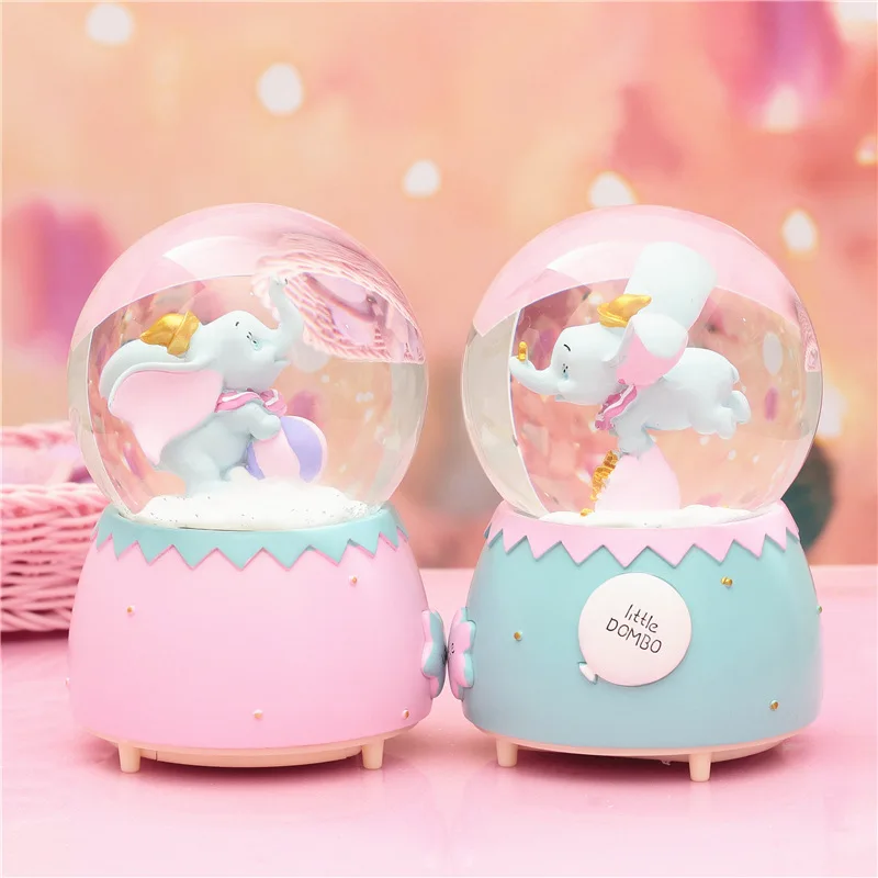 Wholesale Creative Decoration Lamp Birthday Gift Crystal Ball Music Box
