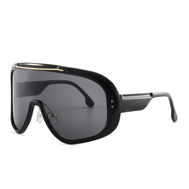 

Fashion Big frame One Piece Oversize Custom Logo Sports cycling glasses Shield Men Women Sunglasses UV400 Gafas De Sol