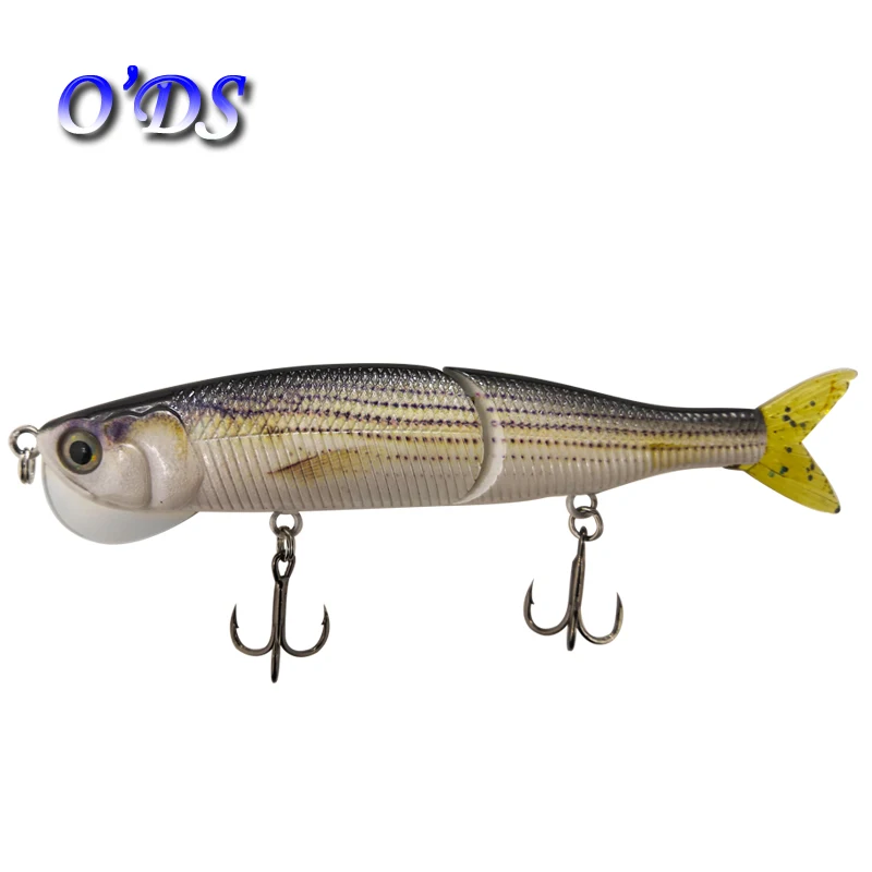 

custom two Jointed fishing lure for bass fishing lure swimbait sunfish bait tackle fishing bait, Realistic and natural