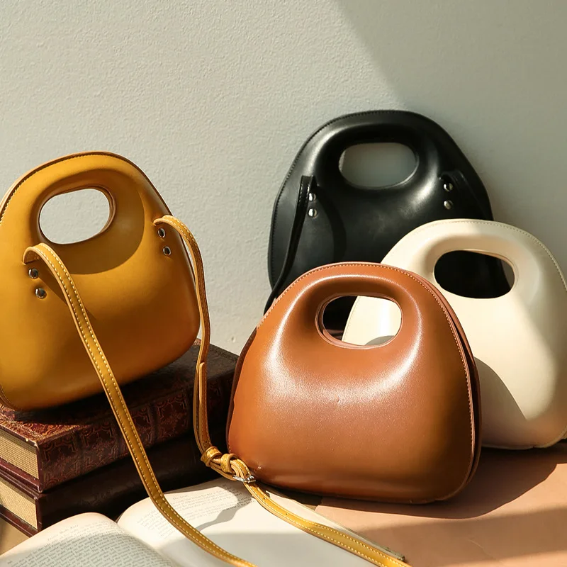

2021 New fashion women egg bag round bag shoulder crossbody bag shell shape mini handbags, Picture