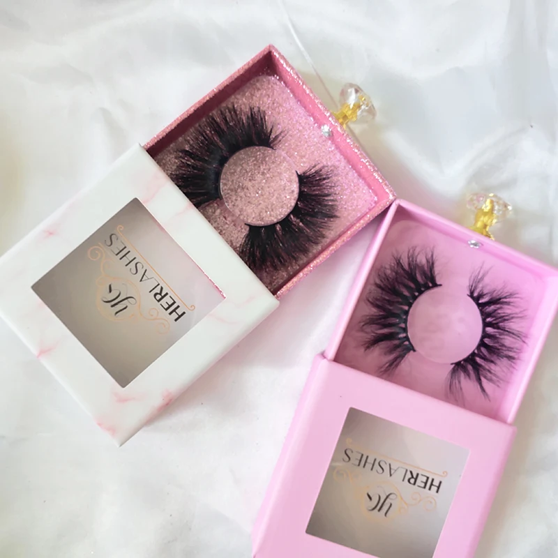 

Real Fur 100% Mink Eyelash 3d 25mm Full Strip Lash With Customized Box