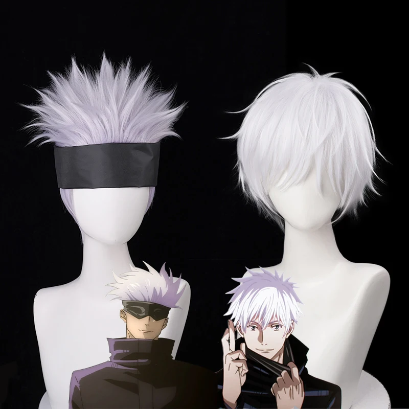 

Mcoser wholesale Anime Cosplay Jujutsu Kaisen Cosplay Gojo Satoru Wig Jujutsu Kaisen Gojo Satoru Costume Wig