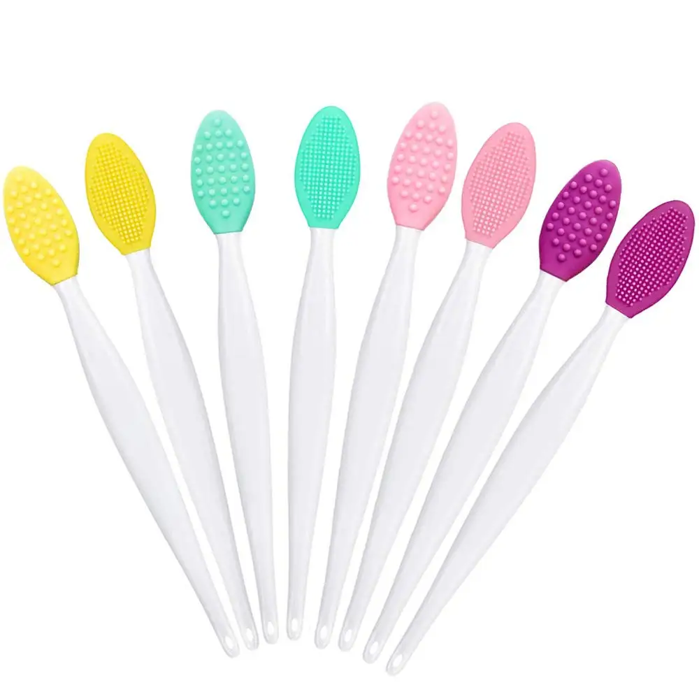 

Lip Brush Tool Lip Scrub Brush Double-Sided Silicone Exfoliating Lip Brush