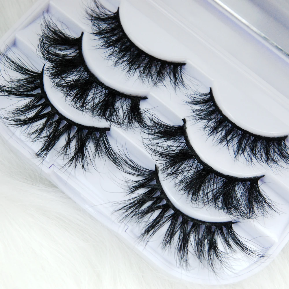 

According To Customer Needs Faux 3d Mink Strip Eyelashes, Black