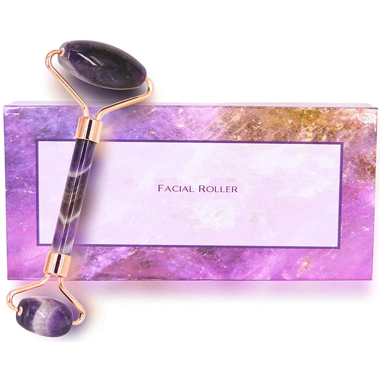 

New arrival nature purple jade roller massager nature premium face and facial jade roller