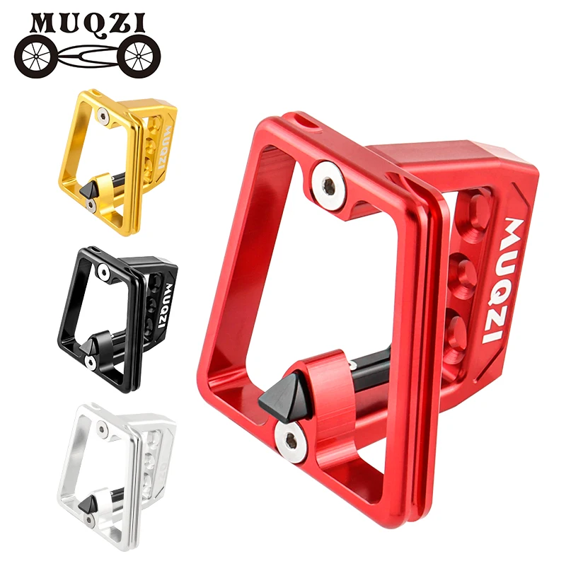 

MUQZI Folding Bike 3 Hole Front Carrier Block Bag Rack Pig Nose Front Shelf For Brompton Dahon Folding Bike
