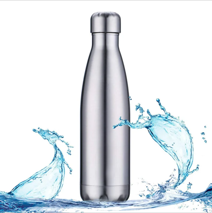 

350ml 500ml 750ml 1000ml portable double wall stainless steel insulated thermo sports water bottle cola shape vacuum flask, Customized colors acceptable